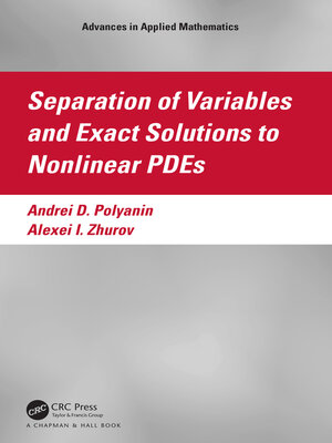 cover image of Separation of Variables and Exact Solutions to Nonlinear PDEs